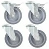 Promo 🤩 16 pcs Bolt Hole Swivel Casters 100 mm ✔️