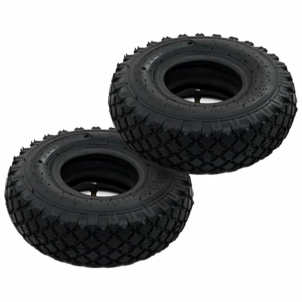 Best Sale β¨ 2 Tyres 2 Inner Tubes 3.00-4 260x85 for Sack Truck Wheel Rubber π - Image 2