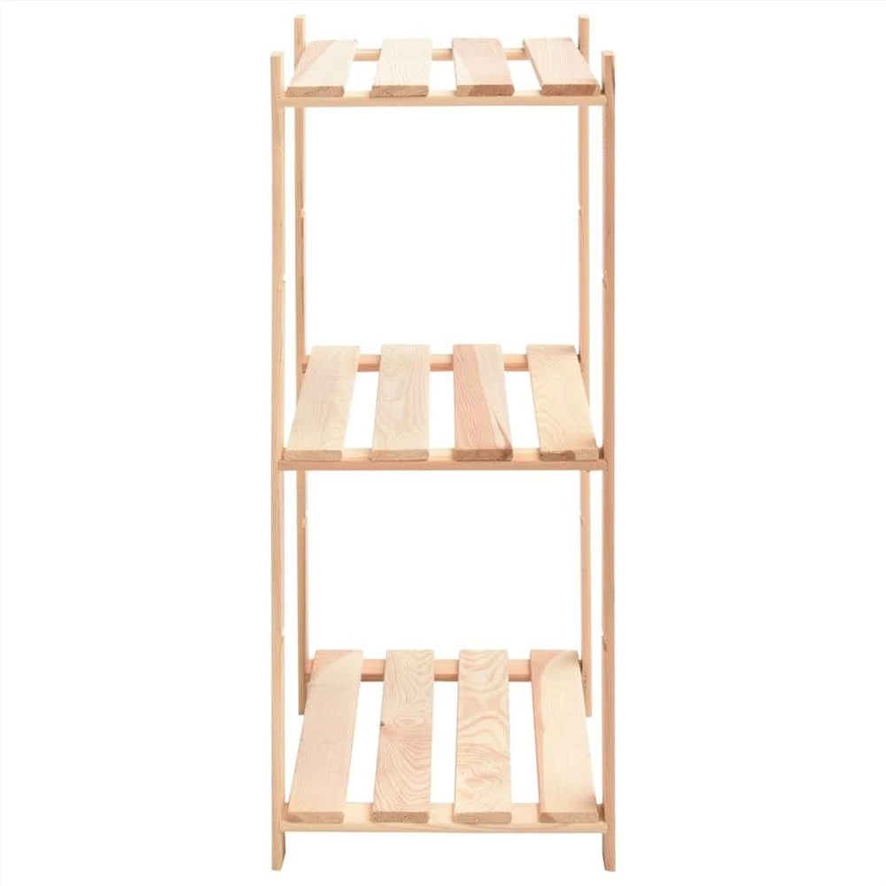 Cheap π― 3-Tier Storage Racks 2 pcs 60x38x90 cm Solid Pinewood 150 kg π - Image 5
