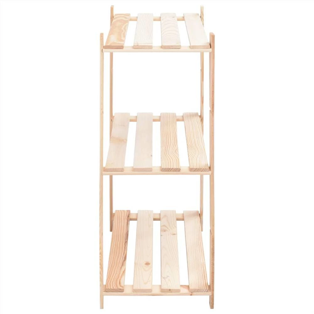 Brand new 𧨠3-Tier Storage Racks 5 pcs 80x38x90 cm Solid Pinewood 150 kg π - Image 5