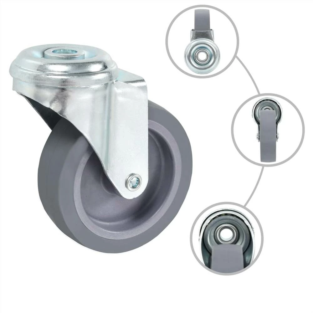 Discount π€© 32 pcs Bolt Hole Swivel Casters 75 mm π - Image 3