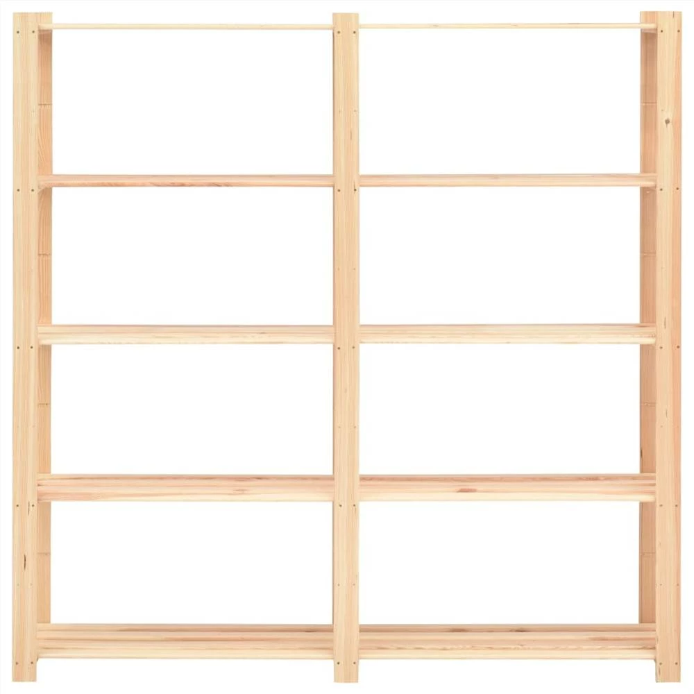 Wholesale β€οΈ 5-Tier Storage Racks 3 pcs 170x38x170 cm Solid Pinewood 500 kg β - Image 4