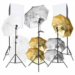 Outlet π₯° 9 Piece Photo Studio Kit with Lighting Set and Softboxes π