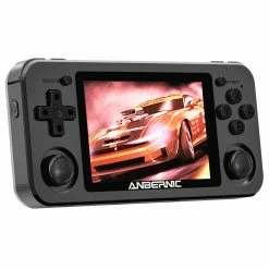 Discount 🔥 ANBERNIC RG351M 64GB Pocket Game Console, Alluminum Alloy Shell, 3.5'' IPS Screen, Open Source Linux System, Compatible with PS1, NES, NDS, N64, DC, PSP, CPS1, CPS2, FBA, NEOGEO, POCKET, GBA, GBC, GB, SFC, FC - Black 🤩