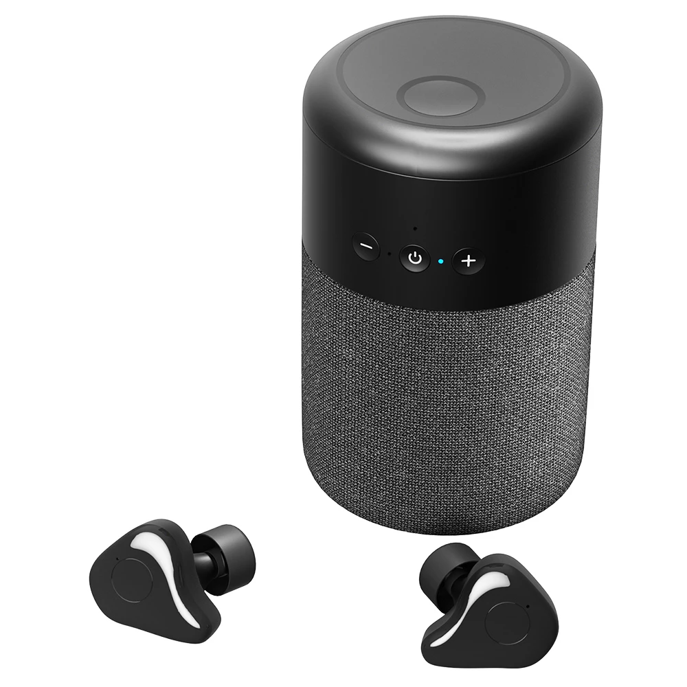 New π B20 2in1 Mini Portable Outdoor Wireless Speaker with Earphone Touch Control - Black π - Image 2