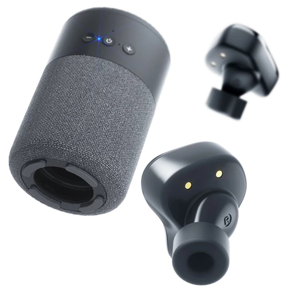 New π B20 2in1 Mini Portable Outdoor Wireless Speaker with Earphone Touch Control - Black π - Image 5