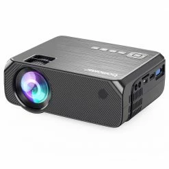 Cheapest 🎁 Bomaker GC355 Native 720P Projector 200 ANSI Lumens iOS Android Wireless Screen Mirroring - Gray 👍