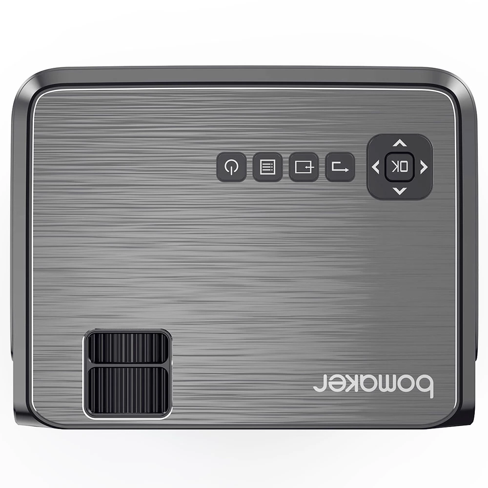 Cheapest π Bomaker GC355 Native 720P Projector 200 ANSI Lumens iOS Android Wireless Screen Mirroring - Gray π - Image 4