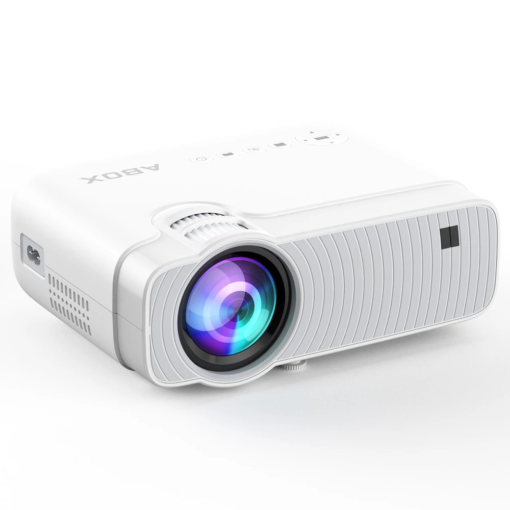 Outlet β€οΈ Bomaker GC357 Projector Native 720P Resolution 150 ANSI Lumens iOS and Android Wireless Screen Mirroring - White π - Image 6
