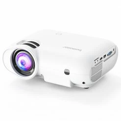 Best Sale 🎁 Bomaker Magic 421 Max Projector Native 720P 300 ANSI Lumens 2.4G+5.8G Wi-Fi Screen Mirroring Bluetooth Speakers 🛒