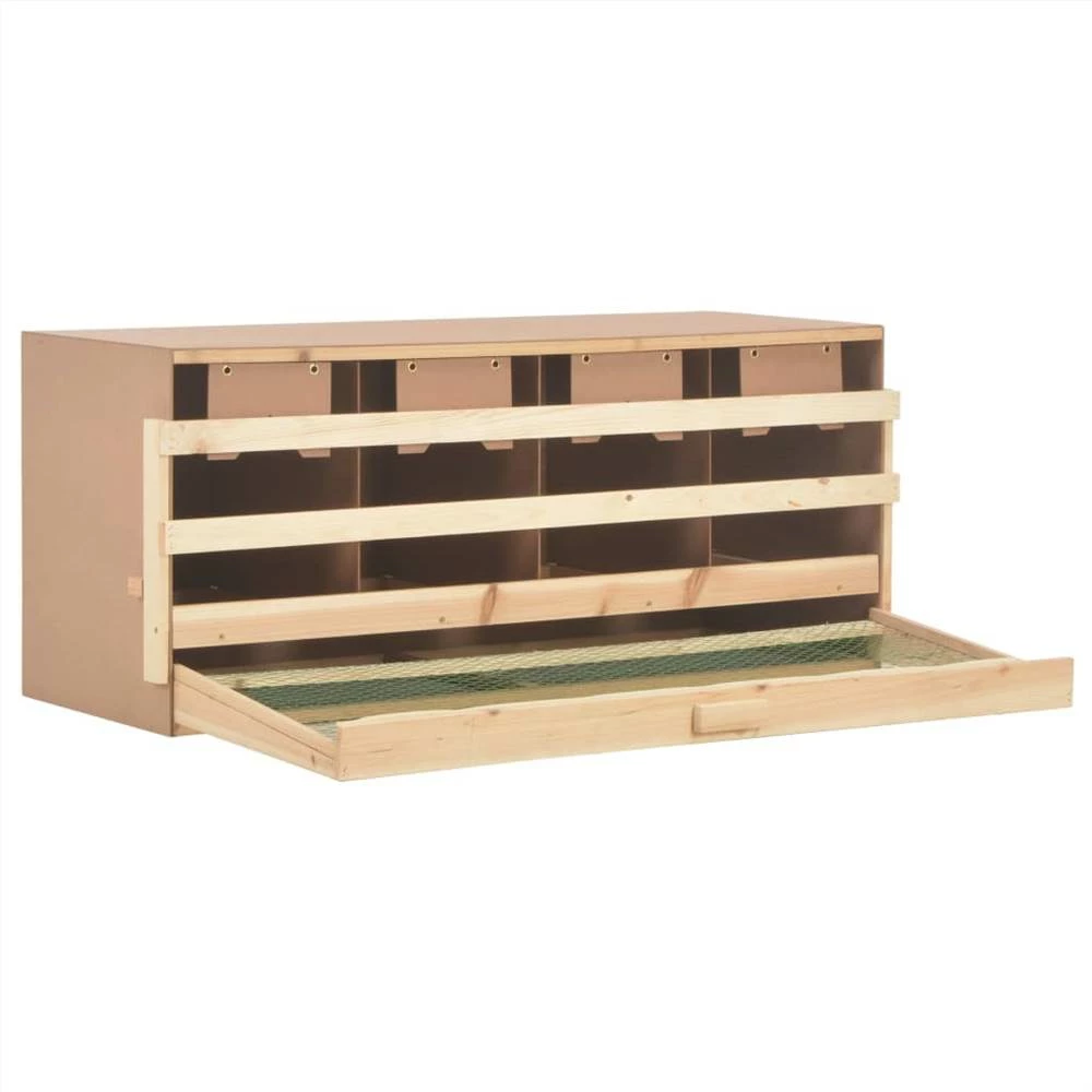 Hot Sale π Chicken Laying Nest 4 Compartments 106x40x45 cm Solid Pine Wood π - Image 4
