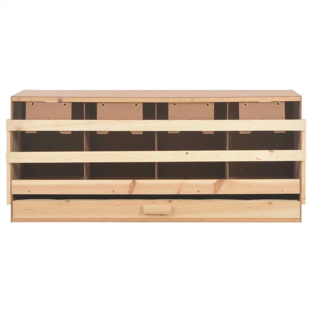 Hot Sale π Chicken Laying Nest 4 Compartments 106x40x45 cm Solid Pine Wood π - Image 6