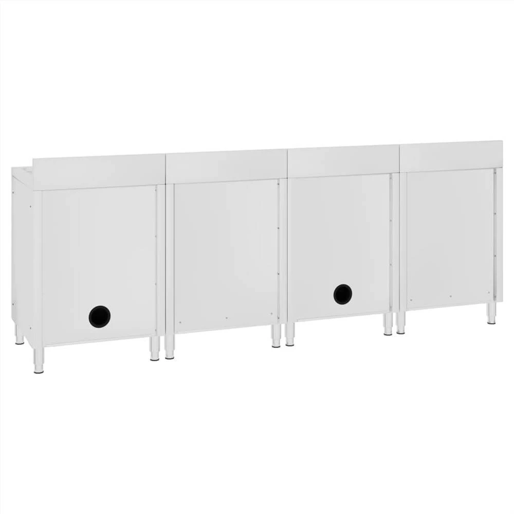 Cheap π Commercial Kitchen Sink Cabinet 240x60x96 cm Stainless Steel βοΈ - Image 5