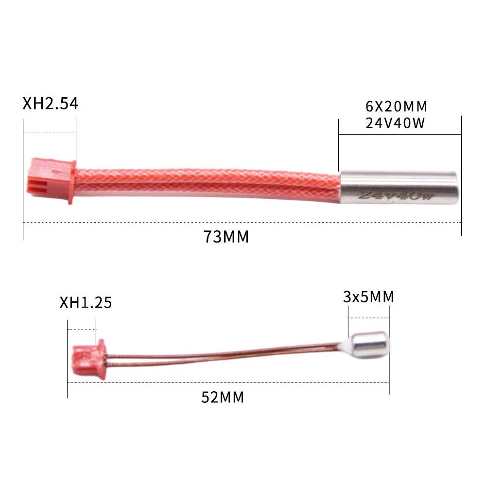 Best Sale π Creativity Ender-3 S1 24V 40W Heater Thermistor Heating Rod 300 Celsius High Temperature Sensor π - Image 4