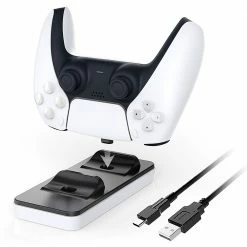 Brand new 👏 Dobe PS5 Handle Dual Charging Dock with Contact Conversion Head TP5-0505 🧨