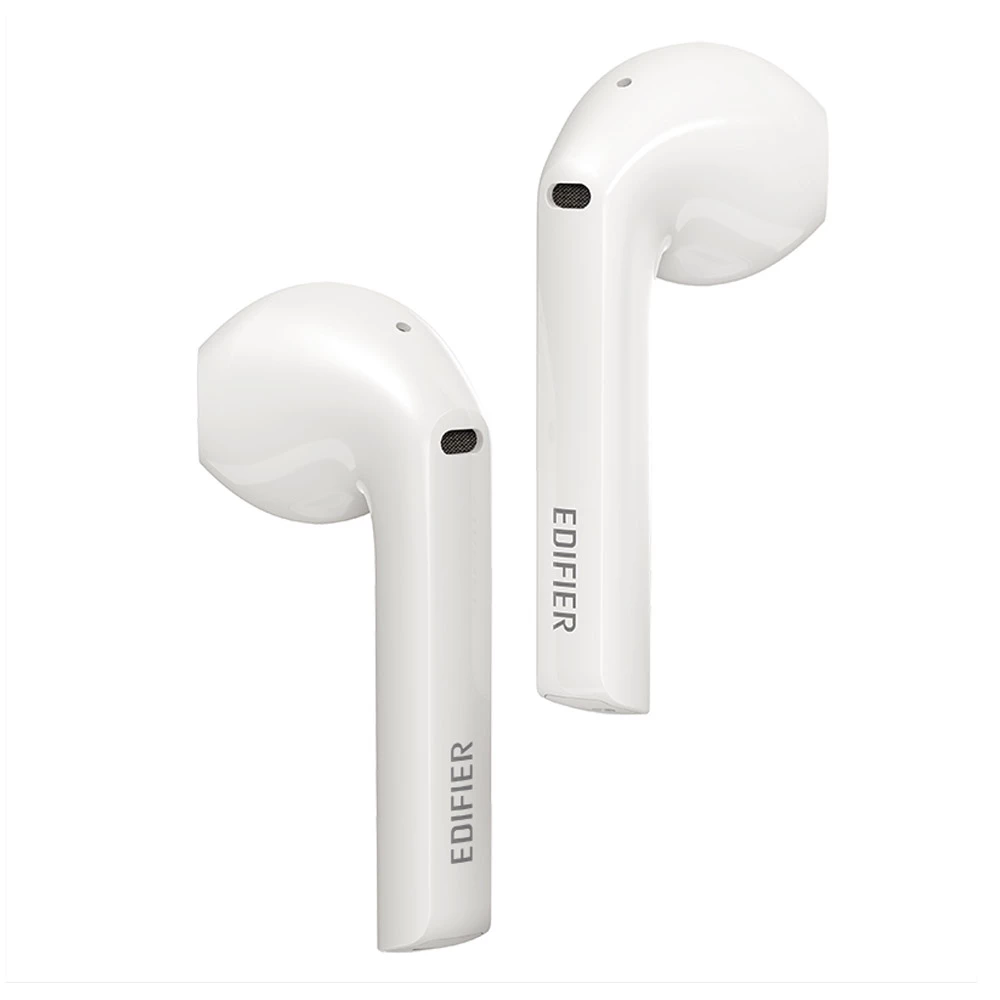Promo π EDIFIER TWS200 Bluetooth 5.0 Earphones CVC8.0 Qualcomm QCC3020 with LDS Antenna aptX/AAC/SBC Google Assistant Siri 24Hours Playback Time - White π - Image 4