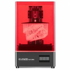 Flash Sale 🎉 ELEGOO Saturn S MSLA Resin 3D Printer 4K Monochrome LCD Matrix UV LED Light Source Fast Printing 196mmx122mmx210m 😀