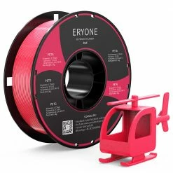 Coupon π ERYONE PETG Filament for 3D Printer 1.75mm Tolerance 0.03mm 1KG(2.2LBS)/Spool - Red π