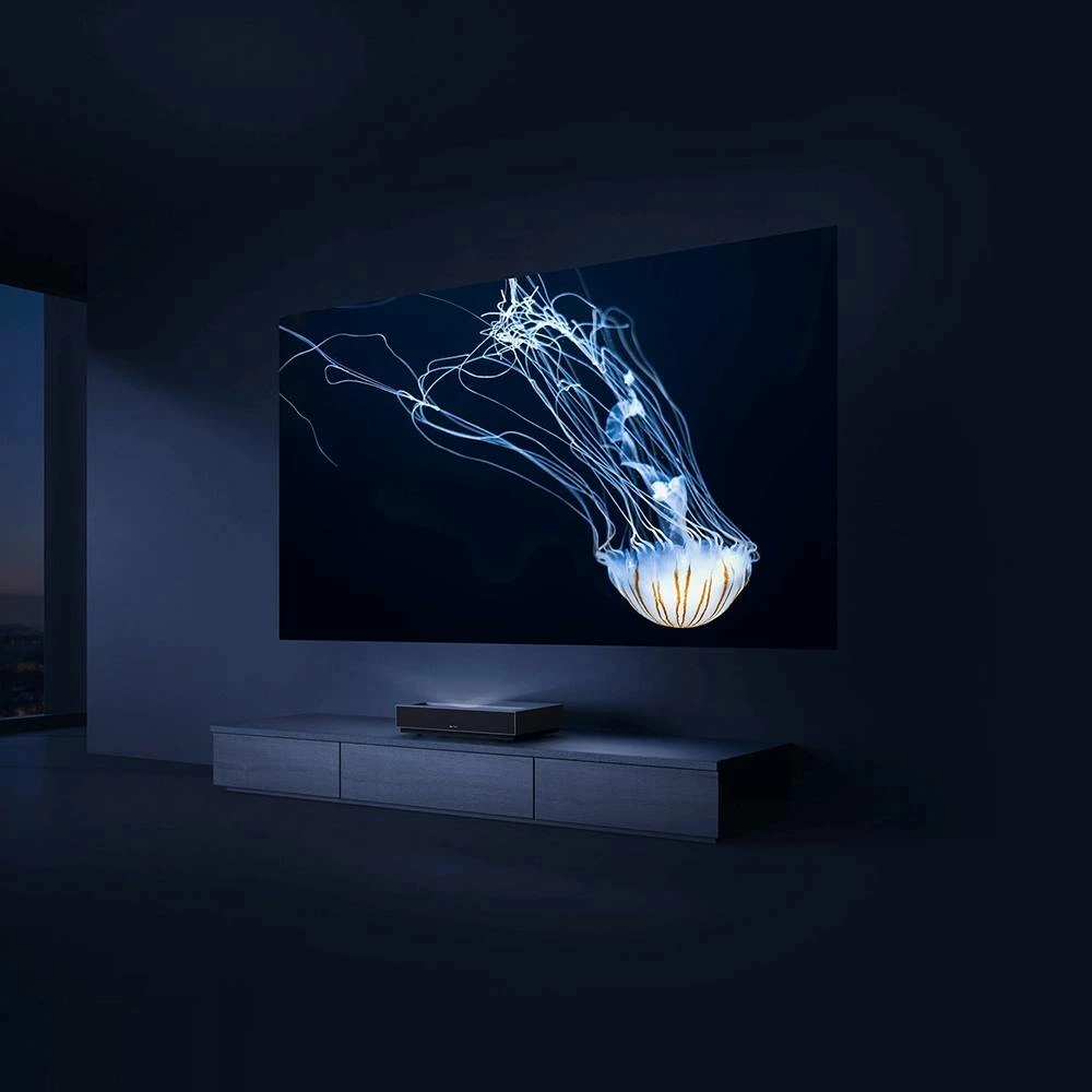 Promo ๐ Fengmi 4K Cinema Ultra Short Throw Laser Projector by Xiaomi Ecosystem 1700 ANSI Lumens Dolby Audio HDR 10 ALPD 3.0 3000:1 Contrast Ratio 2.4G/5.8G WiFi Bluetooth USB 3.0 - Black ๐ - Image 4