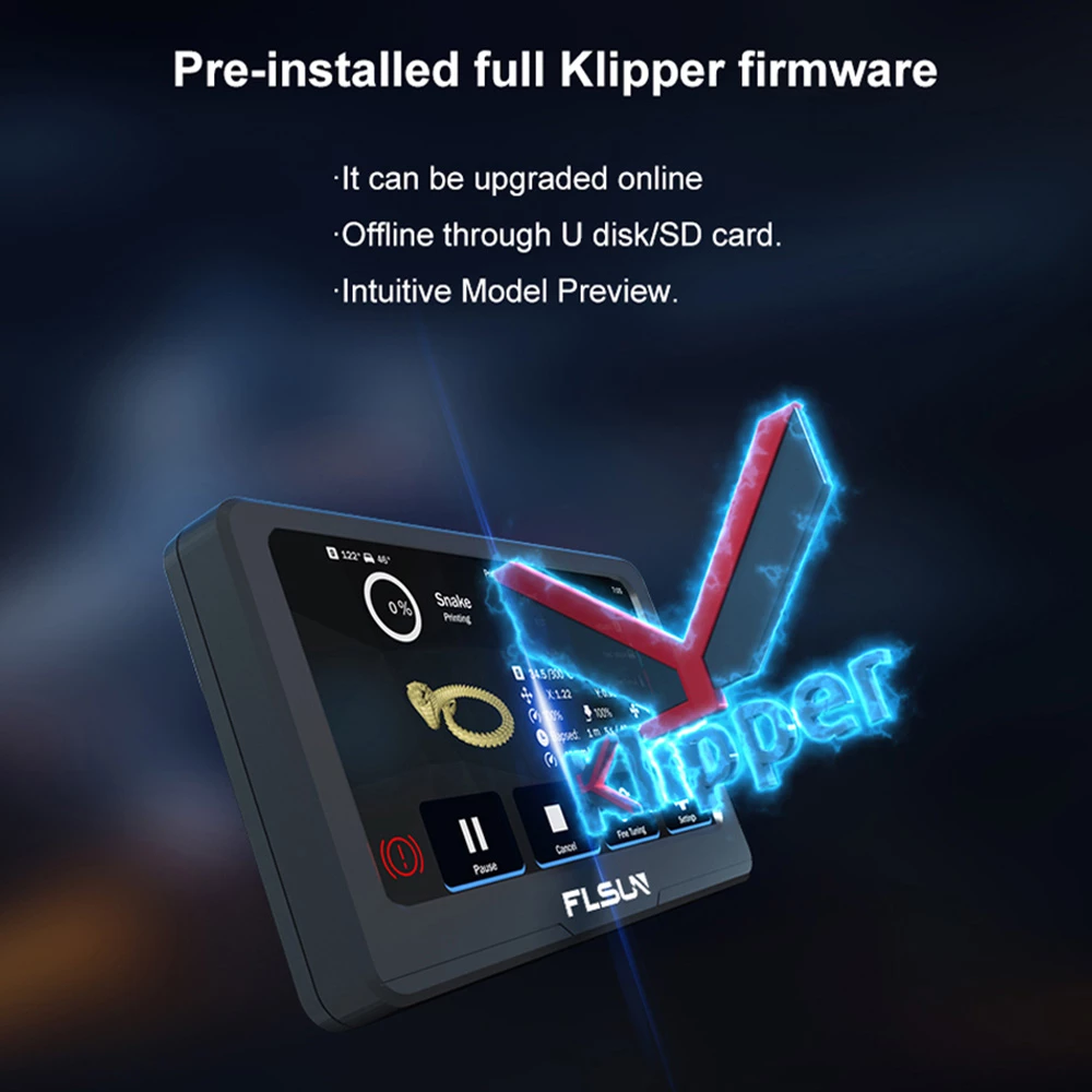 Best reviews of π Flsun Speeder Pad, 3D Printing Pad Based-on Klipper Firmware, 1GB + 16GB, 7-inch Touch Screen, 1024x600 Resolution, WiFi Connection π₯° - Image 3