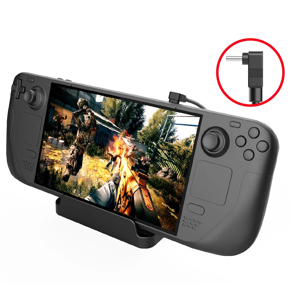 Best deal π GP-808 Steam Deck 5 in 1 Storage Bag Including Bag, Silicone Case, Bracket, Data Cable, Tempered Film π₯ - Image 4