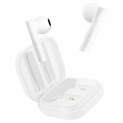 Coupon ✨ Haylou GT6 TWS Bluetooth 5.2 Wireless Half-in Ear Earbuds AAC HiFi Stero Bass Low Latency Smart Touch Type-C - White 🌟
