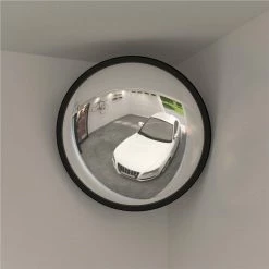 Flash Sale 🎁 Indoor Convex Traffic Mirror Black Ø40 cm Acrylic 🔥