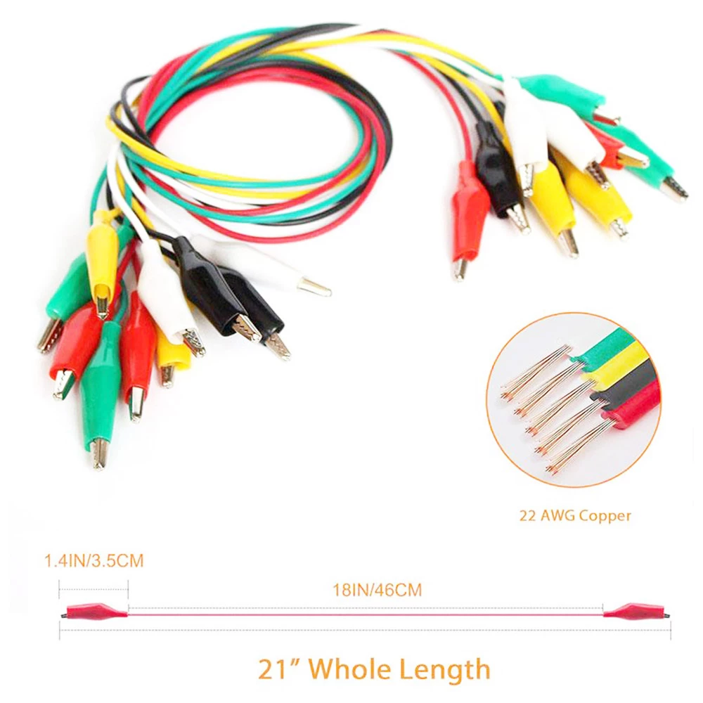 Best reviews of ๐ฏ KAIWEETS KET02 Electrical Alligator Clips with Wires Test Leads Sets 10PCS โ๏ธ - Image 6