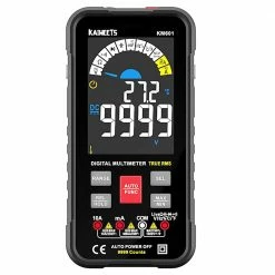 New π KAIWEETS KM601 Digital Multimeter 10000 Counts True-RMS Meter Smart Mode Manual Mode LED Lightning Jacks Auto-Lock π