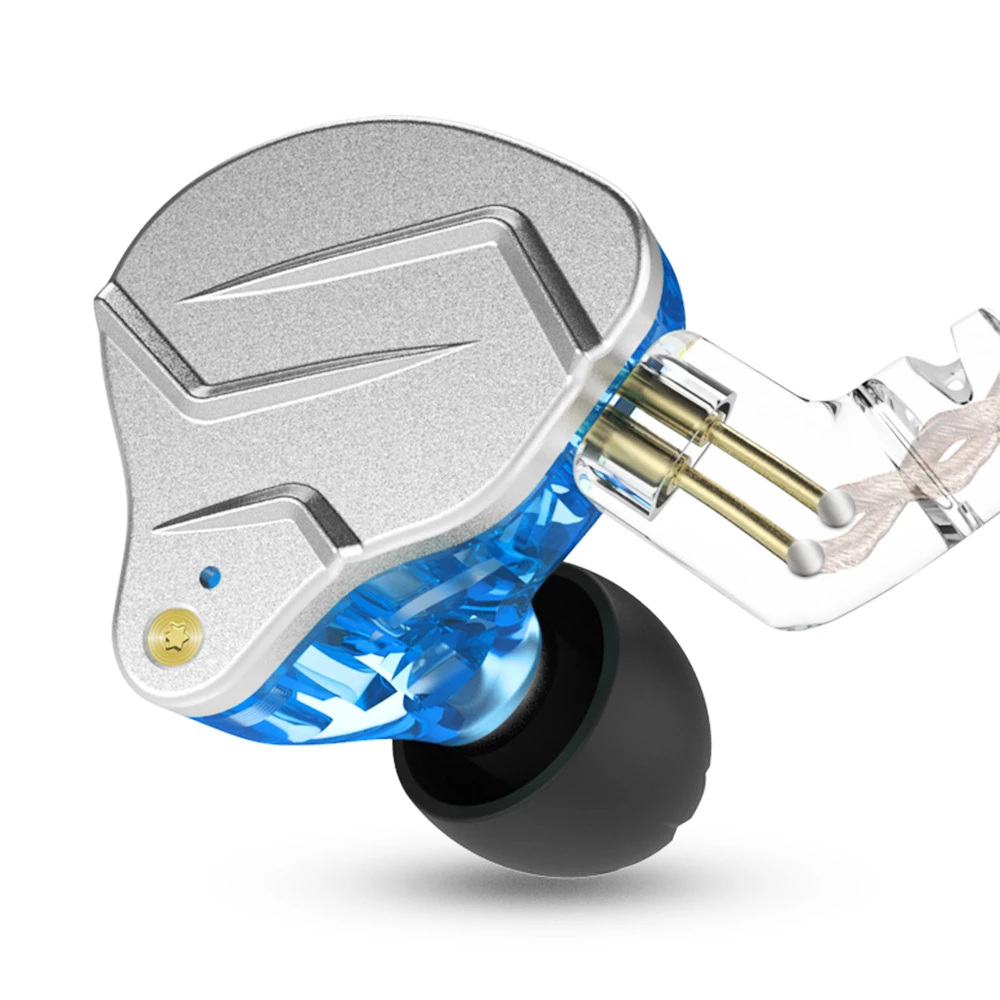 Hot Sale β KZ ZSN Pro Wired Earphone Hybrid Technology In-ear HiFi Bass Earbuds with Mic - Blue β€οΈ - Image 2
