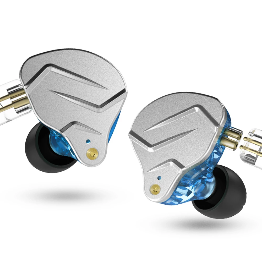 Hot Sale β KZ ZSN Pro Wired Earphone Hybrid Technology In-ear HiFi Bass Earbuds with Mic - Blue β€οΈ - Image 3