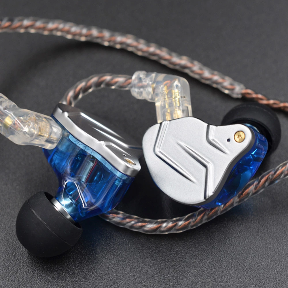 Hot Sale β KZ ZSN Pro Wired Earphone Hybrid Technology In-ear HiFi Bass Earbuds with Mic - Blue β€οΈ - Image 6