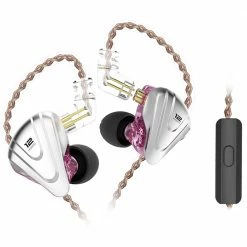 Budget 🎁 KZ ZSX Terminator Metal In Ear Earphones 12 Units Hybrid 5BA+1DD HIFI Bass Wired Earbuds with Mic- Purple 😀