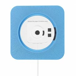 Cheap 🤩 Kecag KC-808 Wall Mountable CD Player with Bluetooth with Remote Control FM Radio MP3 Headphone Jack USB - Blue 🔥