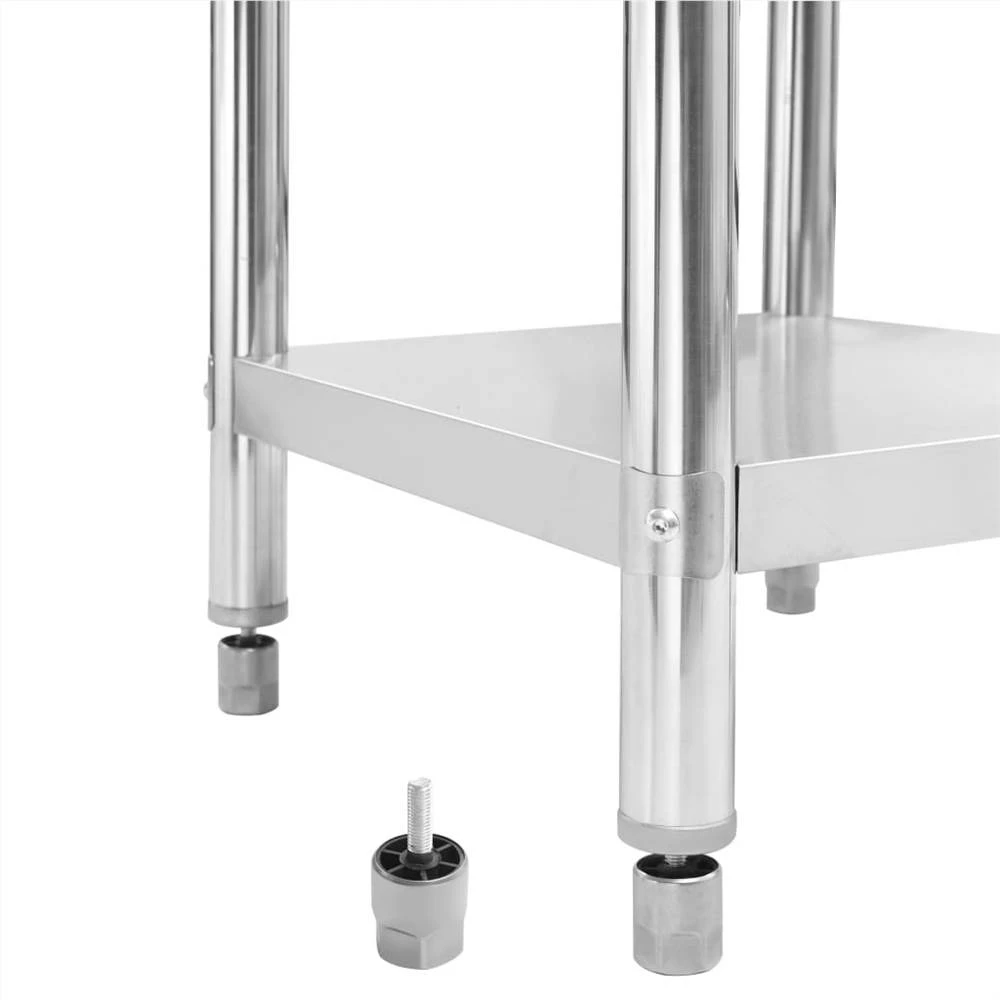 Best Sale π― Kitchen Work Table 60x60x85 cm Stainless Steel 𧨠- Image 5