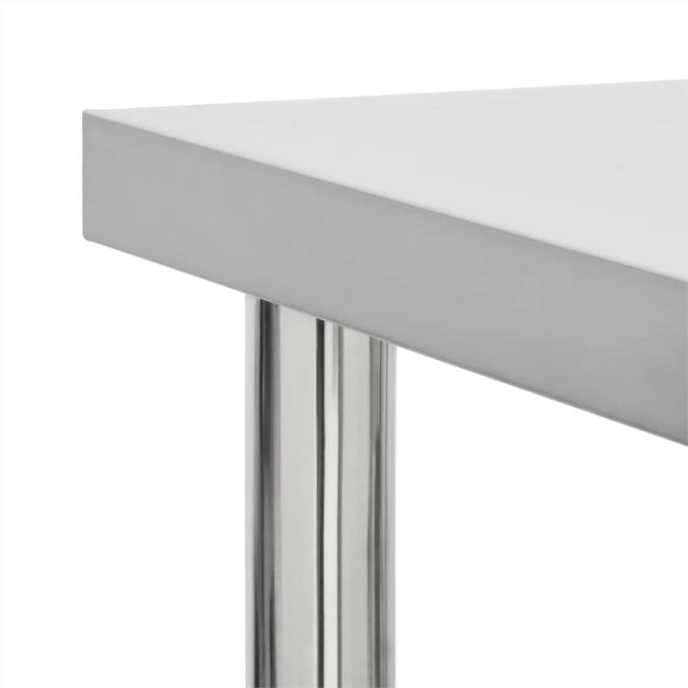 Coupon π Kitchen Work Table with Wheels 60x60x85 cm Stainless Steel π₯ - Image 4