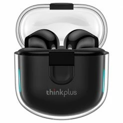Cheap ✨ Lenovo Thinkplus LP12 TWS Headphones HiFi Stereo Touch Bluetooth Earphone Noise Canceling Earbuds With Dual Mic - Black ❤️