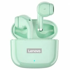 Flash Sale 😍 Lenovo Thinkplus LivePods LP40 Pro TWS Wireless Bluetooth Earphone Noise Cancelling Earbuds Gaming Sports Headset - Green 👍