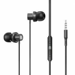 Buy 😉 Lenovo Thinkplus TW13 Wired Earphone with Microphone 3.5mm Jack Active Noise Cancelling Earbuds Gaming Headset-Black 👏