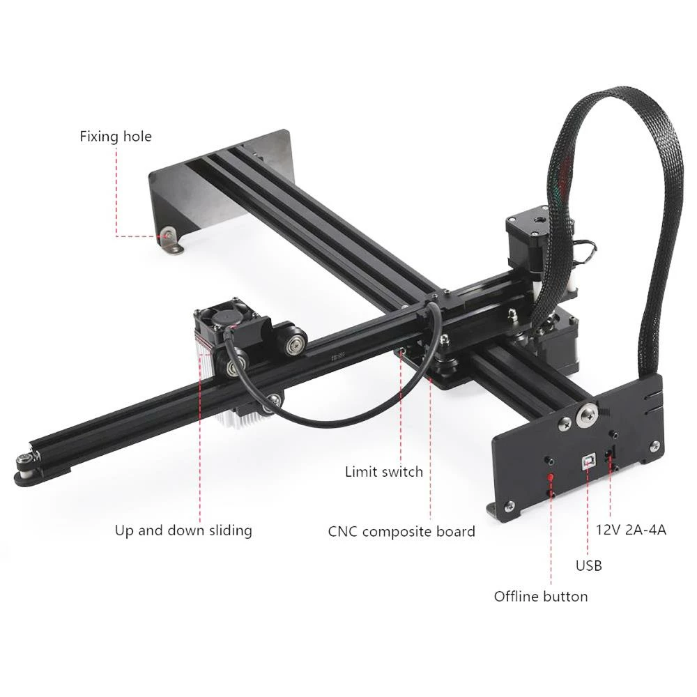 Hot Sale π NEJE 3 Plus N40630 CNC Laser Engraver Wood Cutter Stainless Steel Engraving Printer High Power Fast Engraver Lightburn π₯ - Image 2