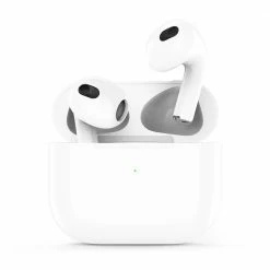 Hot Sale 🎁 Air Plus 4 Bluetooth 5.2 TWS Earbuds Up to 30H Playtime Pop Up Pairing 220mAh Wireless Charging Dock Touch Control - White 🎁