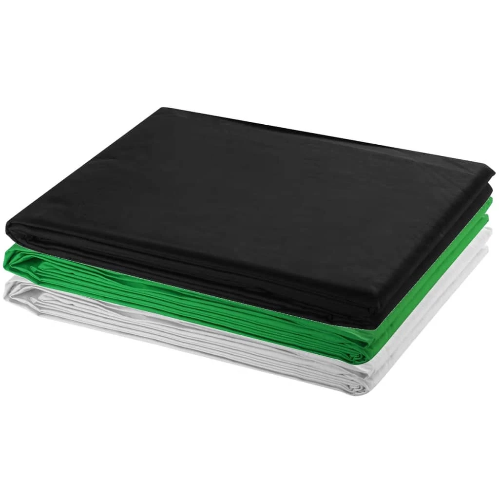 Buy π Photo Studio Kit with 3 Cotton Backdrops Adjustable Frame 3x5m π - Image 3