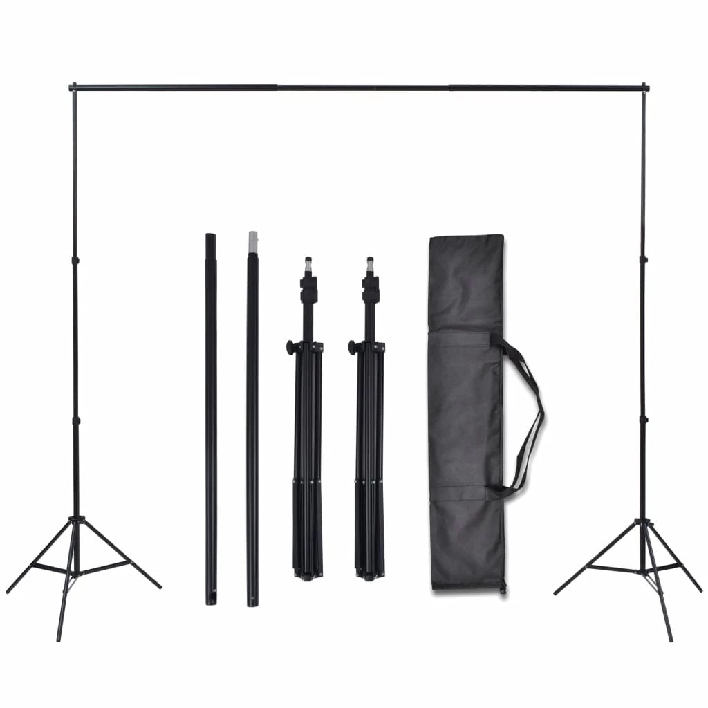 Buy π Photo Studio Kit with 3 Cotton Backdrops Adjustable Frame 3x5m π - Image 5
