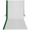 Buy 💯 Photo Studio Kit with 3 Cotton Backdrops Adjustable Frame 3x6m 🔔