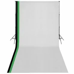 Buy π― Photo Studio Kit with 3 Cotton Backdrops Adjustable Frame 3x6m π