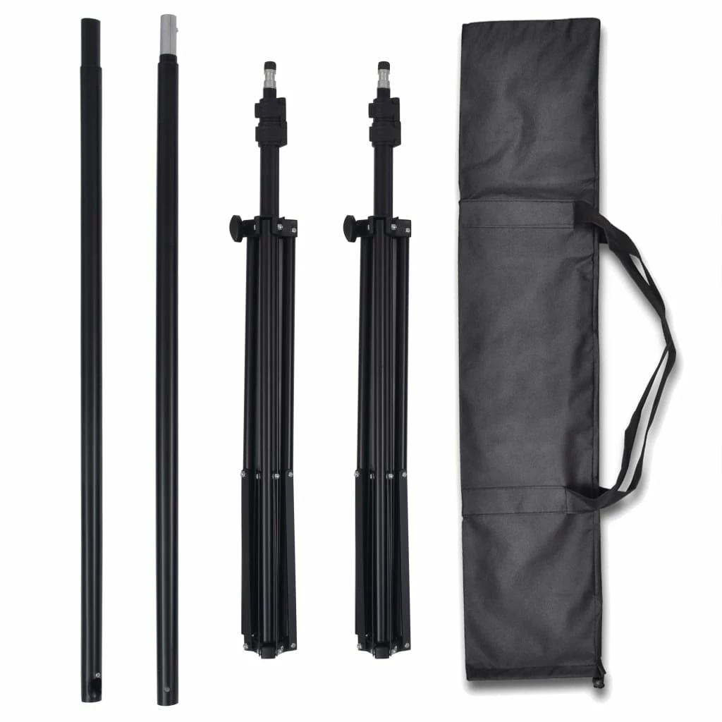 Buy π― Photo Studio Kit with 3 Cotton Backdrops Adjustable Frame 3x6m π - Image 4