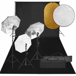 Budget βοΈ Photo Studio Kit with Light Set, Backdrop and Reflector β