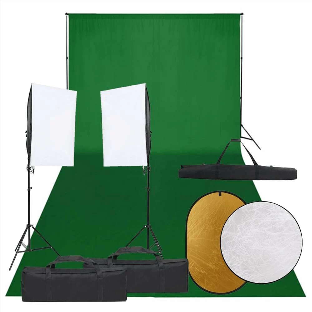 Cheapest β Photo Studio Kit with Light Set, Backdrop and Reflector π