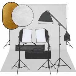 Promo 😉 Photo Studio Kit with Light Set, Backdrop and Reflector ✔️