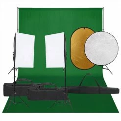 Flash Sale 🔔 Photo Studio Kit with Light Set, Backdrop and Reflector ✔️